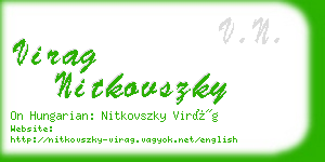 virag nitkovszky business card